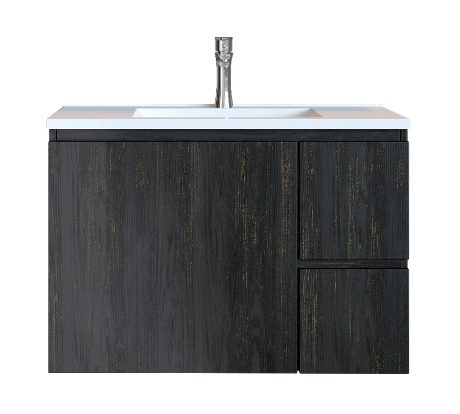 Έπιπλο Μπάνιου 70 εκ. με Νιπτήρα Χρώμα Pine Dark Sanitec Alba C 70