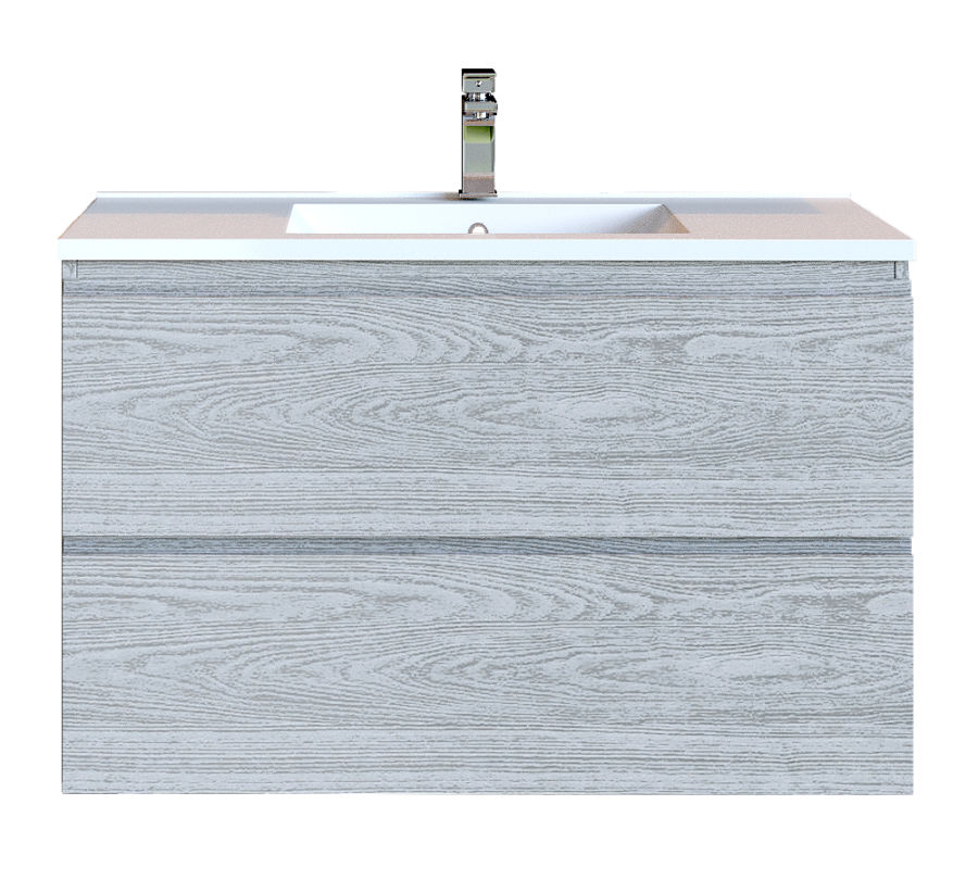 Έπιπλο Μπάνιου 80 εκ. με Νιπτήρα Χρώμα Canyon Greyish Sanitec Alba D 80