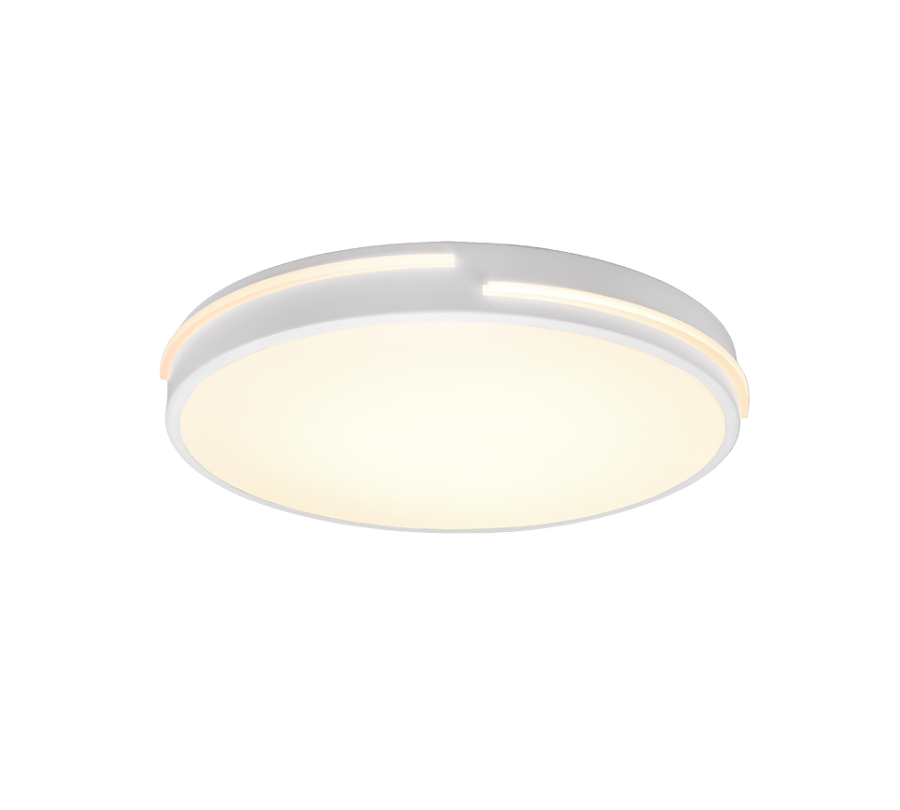 Πλαφονιέρα Οροφής Λευκή 40xH5cm LED 24w 2700-6500K 2500lm Trio Lighting Tacoma R62241131