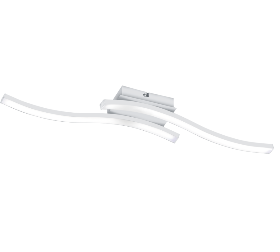 Μεταλλική Πλαφονιέρα Οροφής 56xH7cm LED SMD 5W 4000K 2x600lm Λευκό Ματ Trio Route Lighting R62472131