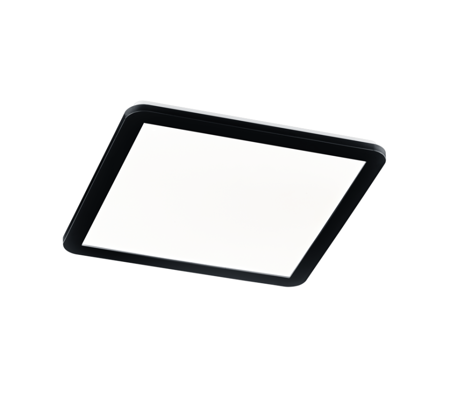 Πλαφονιέρα Οροφής IP44 Μαύρο Ματ 40xH3cm LED 22w 3000K 2700lm Switch Dimmer Trio Lighting Camillus R62932032