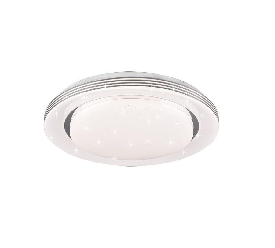 Πλαφονιέρα Οροφής Λευκό 38xH7cm LED 18w 3000-6000K 2000lm Remote Control Trio Lighting Atria R67041000