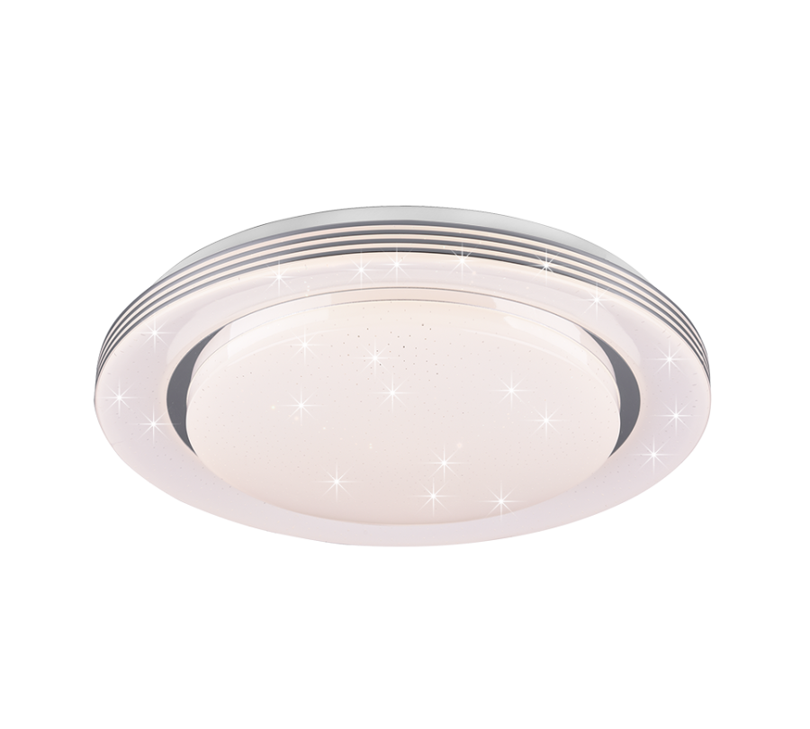 Πλαφονιέρα Οροφής Λευκό 48xH7cm LED 11w 3000-6000K 2500lm Remote Control Trio Lighting Atria R67041900