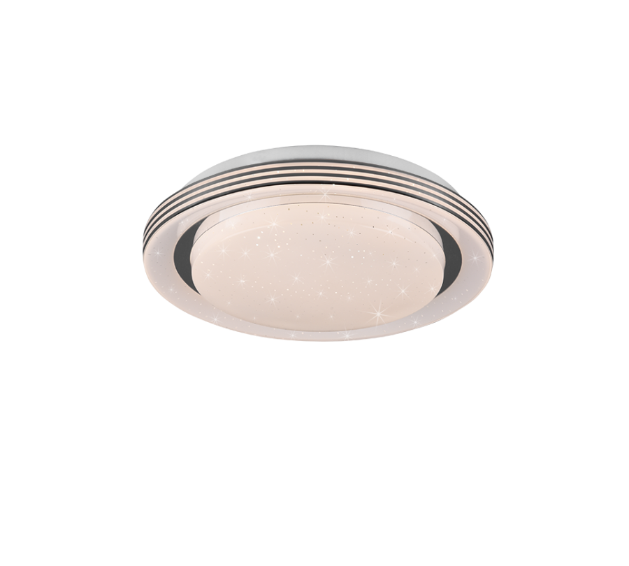 Πλαφονιέρα Οροφής Λευκή 27xH7cm LED 10,5w 3000-6000K 1080lm Remote Control Trio Lighting Atria R67042800