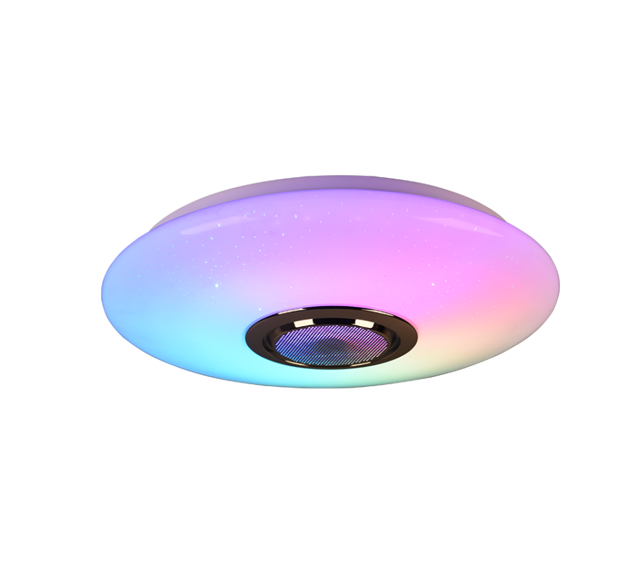 Πλαφονιέρα Οροφής Κλασική Πλαστική 41cm LED 15,5w 3000-6000K 1700lm Λευκό Trio Lighting Musica R69031101