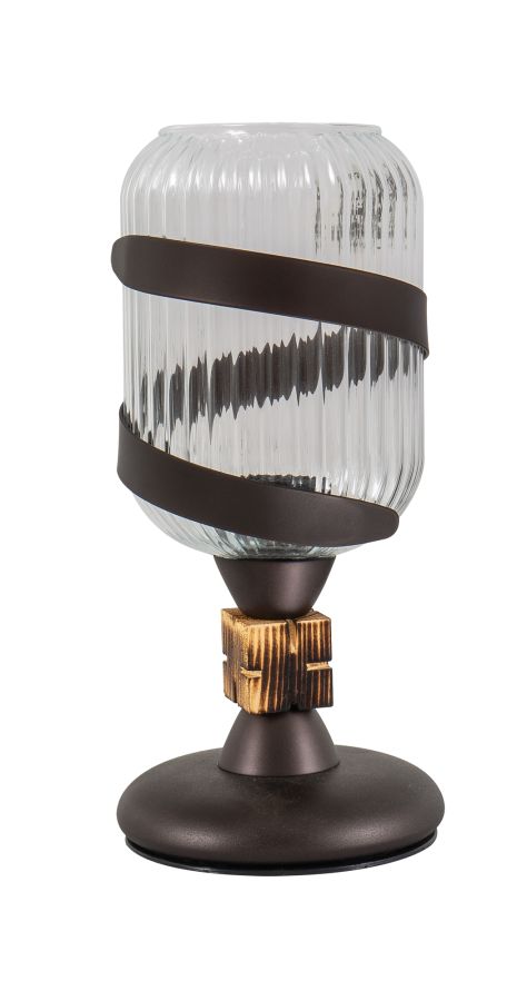 TLA 136 TR ΠΟΡΤΑΤΙΦ ΡΟΥΣΤΙΚ ΜΕ ΛΑΜΑ ΚΑΙ ΔΙΑΦΑΝΟ ΓΥΑΛΙ  1xE-27 40W ARlight 0248086