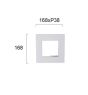 Απλίκα Led Τετράγωνη Santorini Viokef 4158500