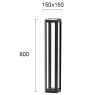 Στήλος Κήπου Η:800 Bios Viokef 4213100