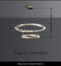 SE LED 60+80  OVELA ROSE GOLD Φ60+80cm 3CCT REMOTE CONTROL 2 YEARS WARRANTY HOMELIGHTING 77-51194