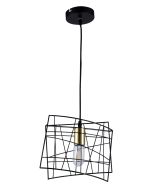 PDC 6089 BK 1/Φ ΜΕΤΑΛΛΙΚΟ ΤΕΤΡΑΓΩΝΑ ΠΛΑΙΣΙΑ ΑΝΙΣΟΠΕΔΑ & ΟΞΥΝΤΕ ΛΕΠΤΟΜΕΡΕΙΑ 1ΧΕ27 ARlight 0114041