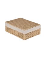 Κουτί Αποθήκευσης & Οργάνωσης με Καπάκι 36x27x13cm με Εσωτερική Επένδυση Estia Home Art Botanica 02-18733