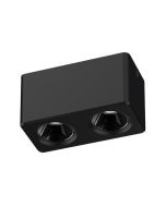 ΣΠΟΤ ΕΞΩΤΕΡΙΚΑ ΑΛΟΥΜΙΝΙΟΥ 2x7W 3CCT 75X150X79 ΜΑΥΡΟ Eurolamp 147-52660