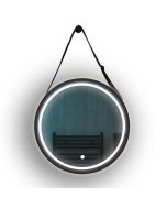 ΚΑΘΡΕΠΤΗΣ ΣΤΡΟΓΓΥΛΟΣ TOUCH LED ΜΕ ΜΑΥΡΟ ΣΤΗΡΙΓΜΑ LED 20W 1680lm 3CCT (3500-4000-6500K) Φ600mm ΜΑΥΡΟΣ ARTE ILLUMINA MIRO Eurolamp 144-88007