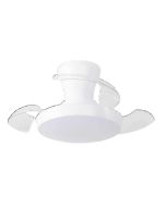 it-Lighting CLARK Ανεμιστήρας Οροφής με LED 24W, DC Μοτέρ &amp; Smart App - Total White 102001110
