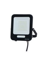 ΠΡΟΒΟΛΕΑΣ LED 50W SMD ΜΑΥΡΟΣ IP66 3000K PLUS 60cm ΚΑΛΩΔΙΟ Eurolamp 147-69808