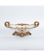 ΦΟΝΤΑΝΙΕΡΑ ΠΟΛΥΡΕΖΙΝ ΛΕΥΚΗ - ΧΡΥΣΗ 44x25x17cm Eurolamp 752-21014