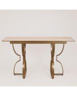 ΚΟΝΣΟΛΑ ΜΕΤΑΛΛΙΚΗ ΧΡΥΣΗ- ΛΕΥΚΗ 140x40x80cm Eurolamp 750-39562
