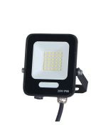 ΠΡΟΒΟΛΕΑΣ LED 20W SMD ΜΑΥΡΟΣ IP66 4000K PLUS 60cm ΚΑΛΩΔΙΟ Eurolamp 147-69803