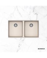 Νεροχύτης Κουζίνας Γρανίτη Manhattan Υποκαθήμενος 75x45,6 Schock Cristalite Everest Granite 30290U-1511