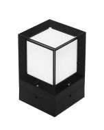 Εδάφους μοντέρνο 4γωνο πλαστικό D-265 BLACK Heronia 32-0089