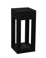 Εδάφους μοντέρνο 4γωνο πλαστικό D-285 BLACK  GU10 Heronia 32-0105