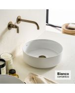 Νιπτήρας Πορσελάνης Φ36 Bianco Ceramica White 33036-300