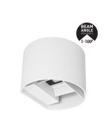 ΑΠΛΙΚΑ ΤΟΙΧΟΥ ΑΛΟΥΜΙΝΙΟΥ ΛΕΥΚΗ 10W 3CCT 135X115X100mm ME GLASS DIFUSER ARTE ILLUMINA Eurolamp 145-20253