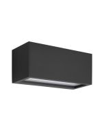 ΑΠΛΙΚΑ ΤΟΙΧΟΥ 1XΕ27 250X110X110mm IP54 ΜΑΥΡΗ UP DOWN ARTE ILLUMINA AMIGO Eurolamp 145-20633