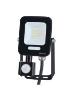 ΠΡΟΒΟΛΕΑΣ LED 10W SMD ΜΕ ΠΕΡΙΣΤΡΕΦΟΜΕΝΟ ΑΝΙΧΝΕΥΤΗ ΚΙΝΗΣΗΣ ΜΑΥΡΟΣ IP54 4000K PLUS Eurolamp 147-69061