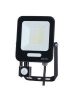 ΠΡΟΒΟΛΕΑΣ LED 30W SMD ΜΕ ΠΕΡΙΣΤΡΕΦΟΜΕΝΟ ΑΝΙΧΝΕΥΤΗ ΚΙΝΗΣΗΣ ΜΑΥΡΟΣ IP54 4000K PLUS Eurolamp 147-69067