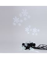 ΓΙΡΛΑΝΤΑ ΠΡΟΤΖΕΚΤΟΡΑΣ 8 LED ME ΣΧΕΔΙΟ ΧΙΟΝΟΝΙΦΑΔΑ, 4,5V ΜΕΤΑΣΧΗΜΑΤΙΣΤΗ, ΣΤΑΘΕΡΟ, ΜΑΥΡΟ PVC ΚΑΛΩΔΙΟ, ΛΕΥΚΟ LED, ΑΝΑ 50cm, ΠΡΟΕΚΤΑΣΗ ΠΑΡΟΧΗΣ 5m, IP44 Eurolamp 600-03601