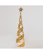 ΔΕΝΤΡΟ ΚΩΝΟΣ ΧΡΥΣΟΣ ΜΕ ΚΟΡΥΦΗ ΑΣΤΕΡΙ 120cm, 300 ΜΙΝΙ LED, 4,5V ΜΕΤΑΣΧΗΜΑΤΙΣΤΗ, ΧΡΟΝΟΔΙΑΚΟΠΤΗ, ΑΣHMI XAΛΚΙΝΟ ΚΑΛΩΔΙΟ, ΘΕΡΜΟ ΛΕΥΚΟ LED, ΠΡΟΕΚΤΑΣΗ ΠΑΡΟΧΗΣ 5m, IP44 Eurolamp 600-22565