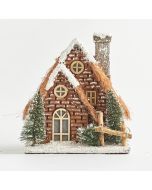 ΣΠΙΤΑΚΙ ΦΩΤΙΖΟΜΕΝΟ, ΚΑΦΕ, ΜΠΑΤΑΡΙΑΣ, 22,5x18x24,5cm Eurolamp 600-43989