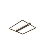 Πλαφονιέρα οροφής LED 35W 3CCT σε μαύρη απόχρωση D:50x50cm 6110