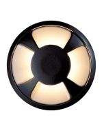 ΦΩΤΙΣΤΙΚΟ ΔΑΠΕΔΟΥ ΕΞΩΤΕΡΙΚΟ 4F LED 3W IP65 12V Φ68X24mm PRO ΜΑΥΡΟ ARTE ILLUMINA Eurolamp 145-52521