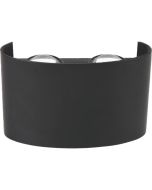 ΑΠΛΙΚΑ ΤΟΙΧΟΥ ΑΛΟΥΜΙΝΙΟΥ UP -DOWN 4x1W 310Lm 3000K 120x80x40mm IP54 ΜΑΥΡΗ ARTE ILLUMINA Eurolamp 145-20254