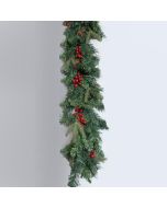 ΓΙΡΛΑΝΤΑ ΠΡΑΣΙΝΗ ΜΕ BERRIES ΚΑΙ ΚΟΥΚΟΥΝΑΡΙΑ, 200cm Eurolamp 600-30635