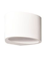 ΑΠΛΙΚΑ ΤΟΙΧΟΥ ΟΒΑΛ MEDIUM ΓΥΨΙΝΗ G9 1x6W 150x120x100 Eurolamp 147-53300
