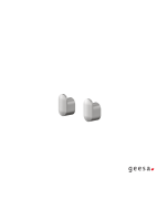 Άγκιστρα μπάνιου  σετ 2 τμχ Tiger Geesa Inox 800226-110