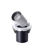 ΣΠΟΤ ΧΩΝΕΥΤΟ ΚΙΝΗΤΗ ΒΑΣΗ 12W 3000Κ Φ110 ΛΕΥΚΟ PRO Eurolamp 145-65021