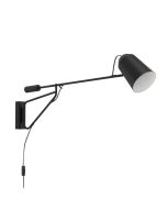 Απλίκα Επίτοιχη 1xE27 L106cm Μαύρη Eglo Loreto 900614
