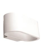 ΑΠΛΙΚΑ ΤΟΙΧΟΥ ΟΒΑΛ SMALL ΓΥΨΙΝΗ G9 1x6W 180x95x90mm Eurolamp 147-53304