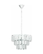 Eglo Erseka Πολυέλαιος 5xE14 Ø5cm με Κρύσταλλα Διάφανος 99095 99095
