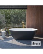 CUSCO ΜΠΑΝΙΕΡΑ FREESTD 165x85 SIRENE BLACK MATT ΕΞΩ/WHITE MATT ΜΕΣΑ CUS16585-401301
