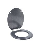 Καπάκι Λεκάνης από MDF 42.5x37x1.5cm Silver MRShome DF-0054000