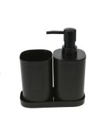 Σετ Μπάνιου από PP 3 Τεμαχίων Black MRShome  DF-0057001