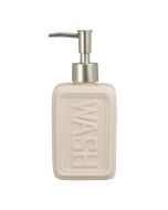 Δοχείο Κρεμοσάπουνου από Δολομίτη 300ml 8x5.5x18.2cm White MRShome  DF-0097001