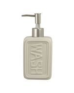 Δοχείο Κρεμοσάπουνου από Δολομίτη 300ml 8x5.5x18.2cm Off-White MRShome  DF-0097002