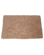 Πατάκι Μπάνιου ''HOME'' από 100% Βαμβάκι 50x80cm Μπεζ MRShome DS-3994001
