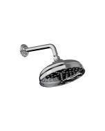 Horus Ascott Classic Collection - Anti-scale Nozzles Shower Head Ø 220 Mm with Arm - Wall Mounting - Matt Nickel 00.516-NM
